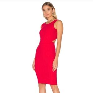 Red Dress with back cut out, worn once!